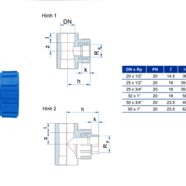 3 Chạc 90 Ren Trong