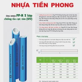 ỐNG PPR 2 LỚP CHỐNG TIA CỰC TÍM