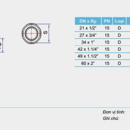 NỐI THẲNG REN TRONG ĐỒNG