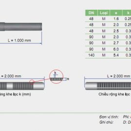 ỐNG LẮNG - ỐNG LỌC